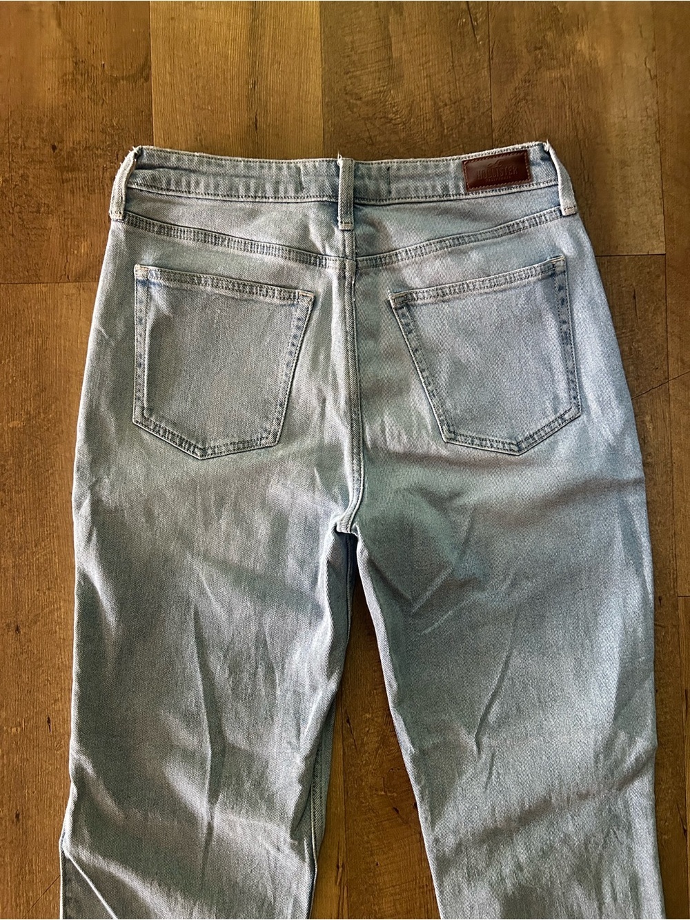 Hollister Ultra High Rise Vintage Straight Jeans Light Wash W28 L29 - Picture 11 of 15